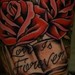 Tattoos - Roses with Book - 35224